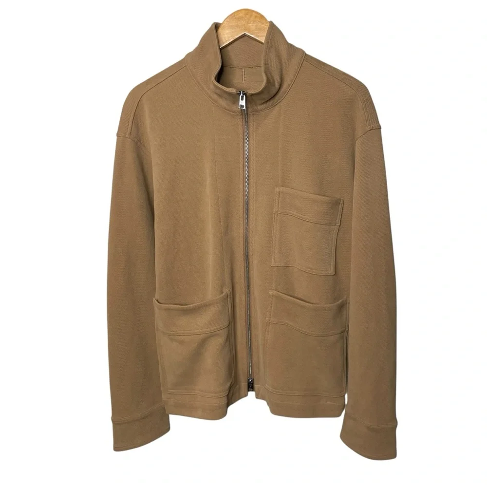 Banana Republic Men’s Ponte Zip Up Chore Coat Jacket Hazel Gaze Medium - Picture 5 of 14